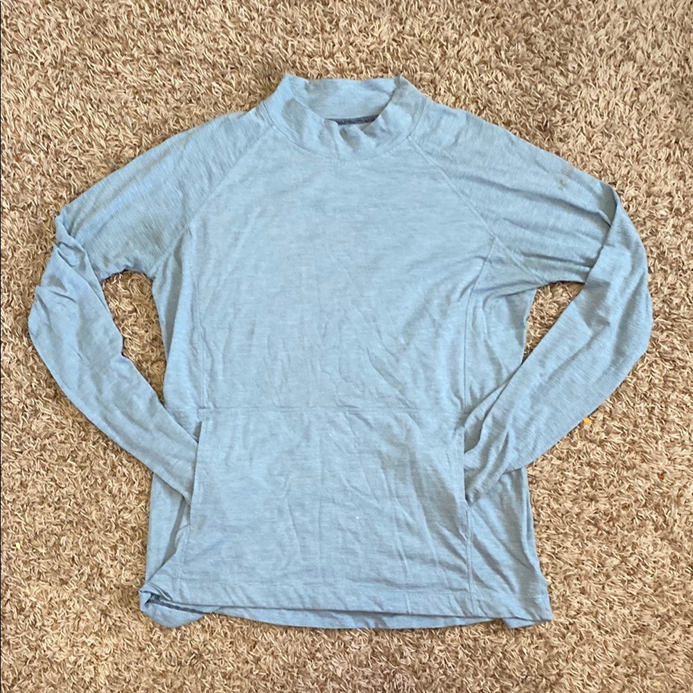 Columbia Light Blue Long Sleeve Top, Striped